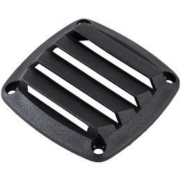 Решетка воздухозаборника 86х86х15 мм, черный (15201B)